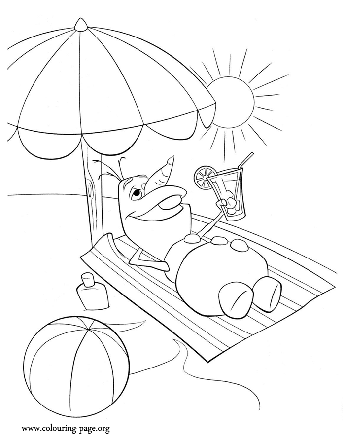 olaf printable coloring pages for kids - photo #18