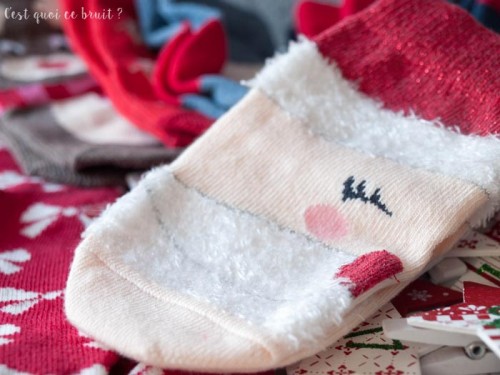 Calendrier de l'Avent en chaussettes DIY