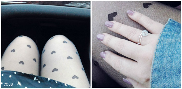 Mes collants coeur Pomm'Poire
