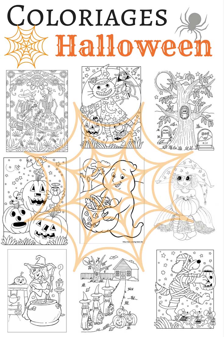 Coloriage d'Halloween à imprimer gratuitement