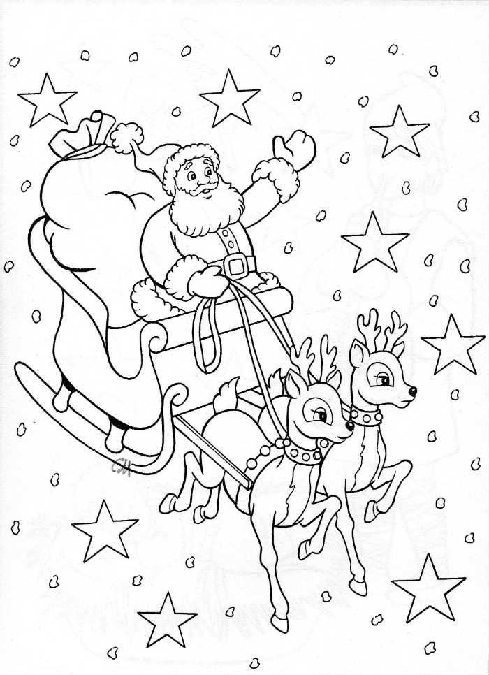 Coloriage A Imprimer Gratuit De Pere Noel